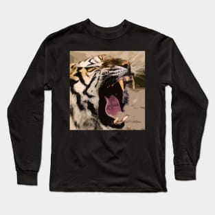 Tiger Print Long Sleeve T-Shirt